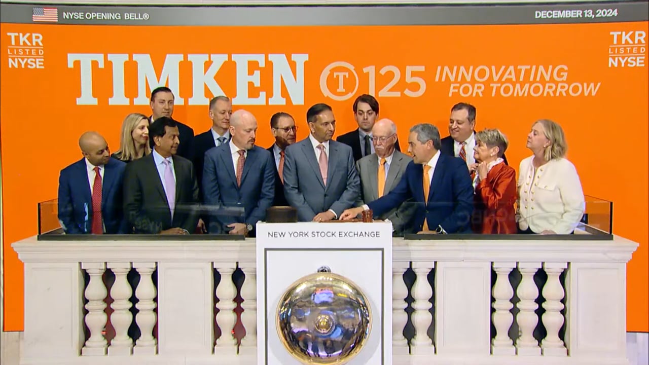 The Timken Company (NYSE_ TKR) Rings The Opening Bell®