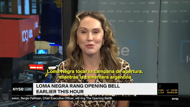 El presidente de Loma Negra habla sob...