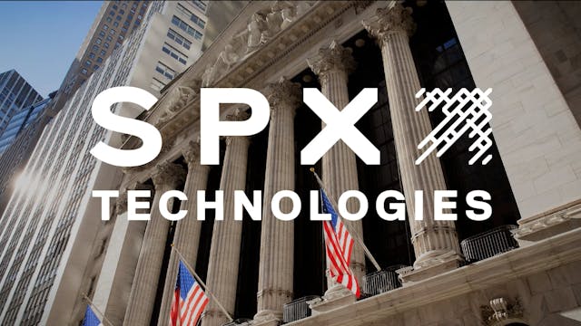 The NYSE welcomes SPX Technologies in...