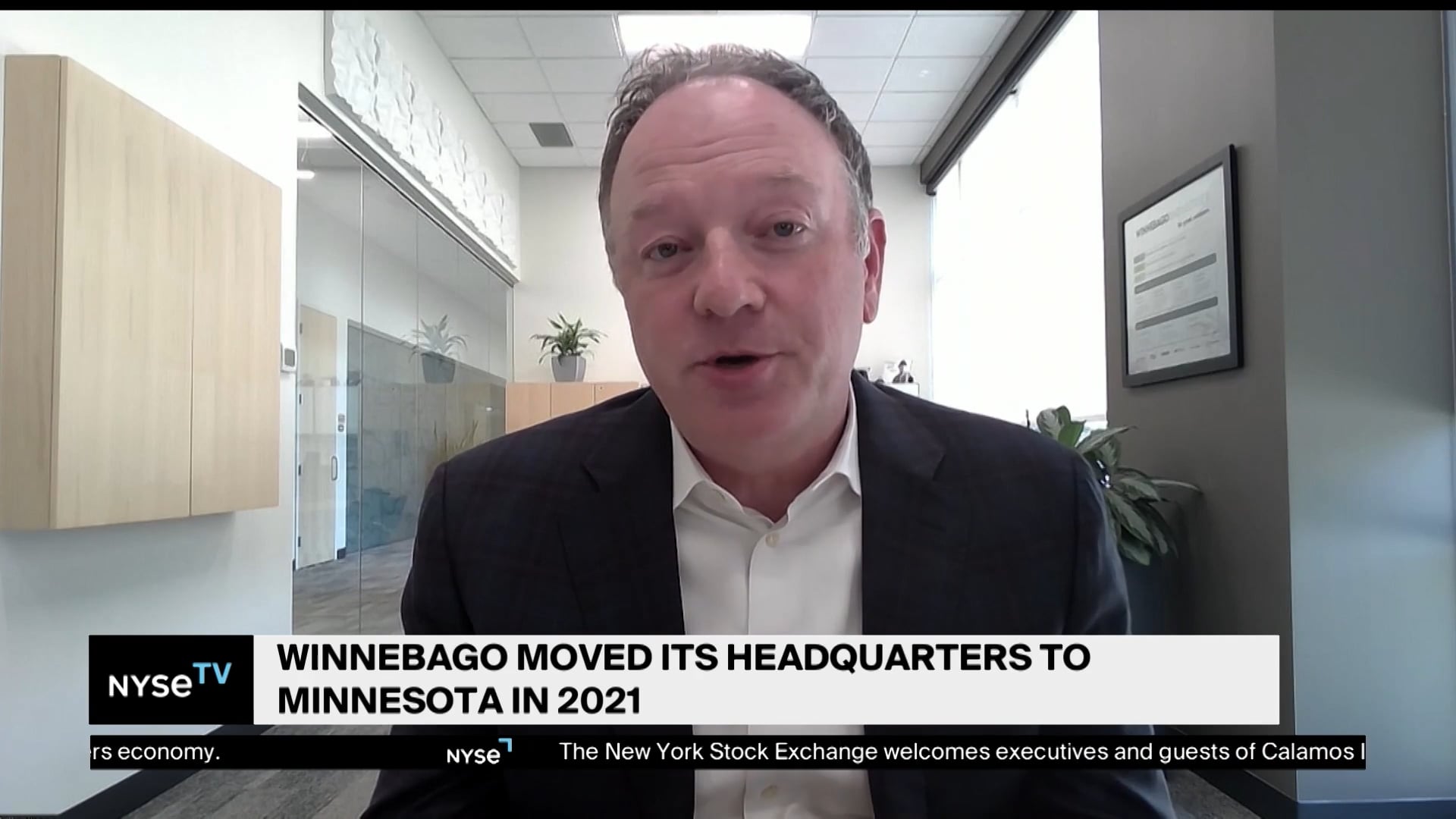 Mike Happe, CEO, Winnebago Industries Joins NYSE TV