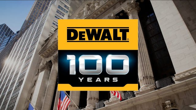 DEWALT (NYSE: SWK) Rings The Opening ...