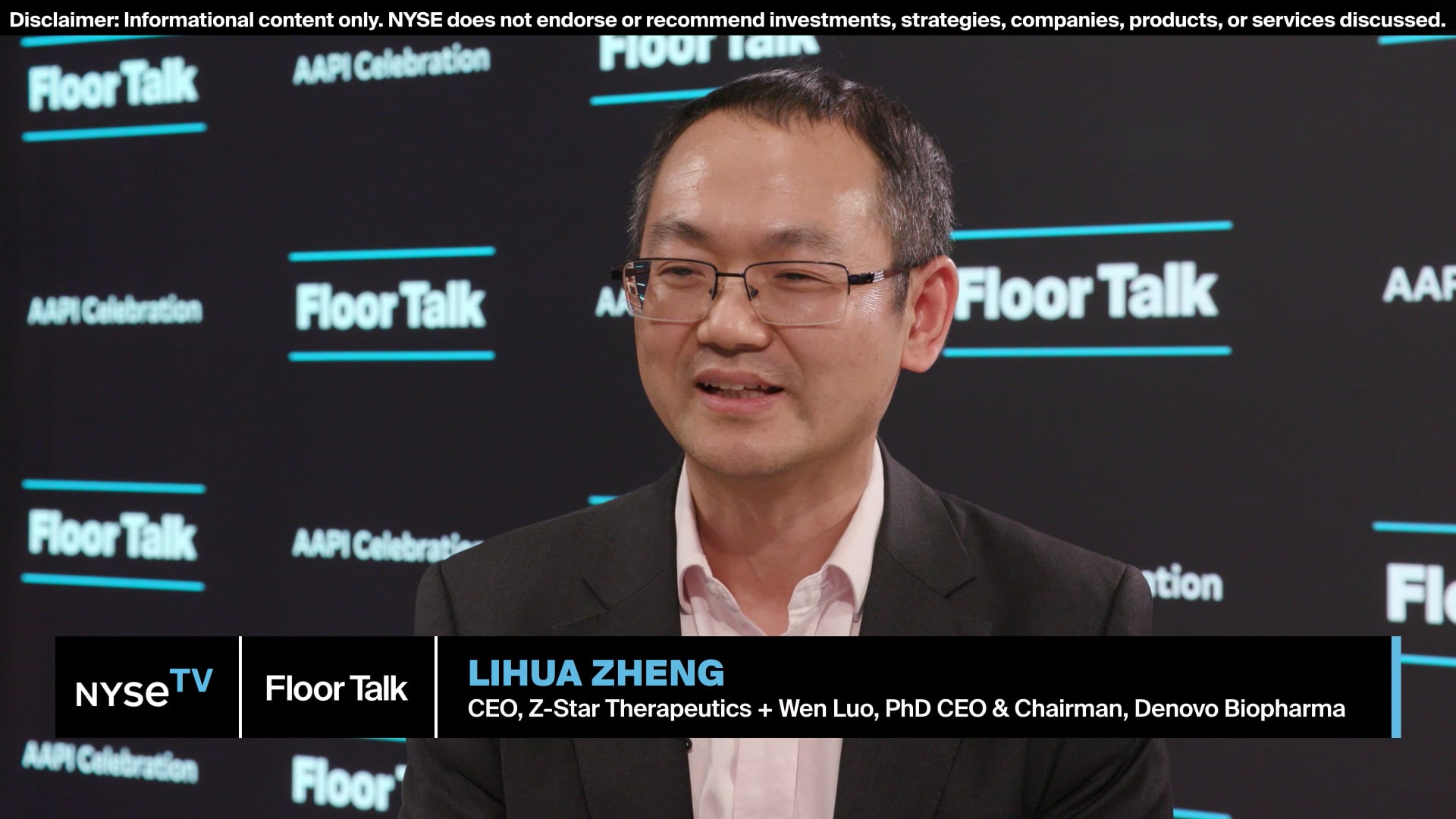 Z-Star Therapeutics CEO Lihau Zheng