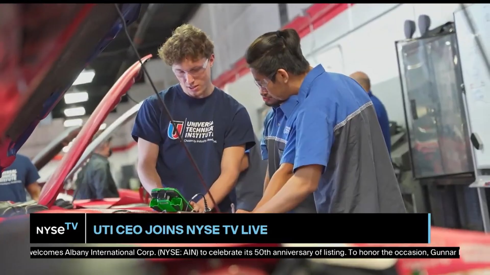 Jerome Grant, CEO at Universal Technical Institute on NYSE TV Live