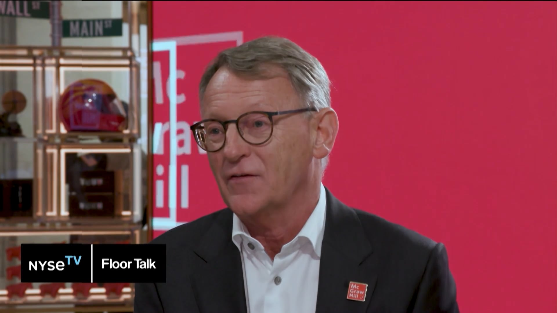 Simon Allen, CEO + President, McGraw Hill Joins NYSE TV Live