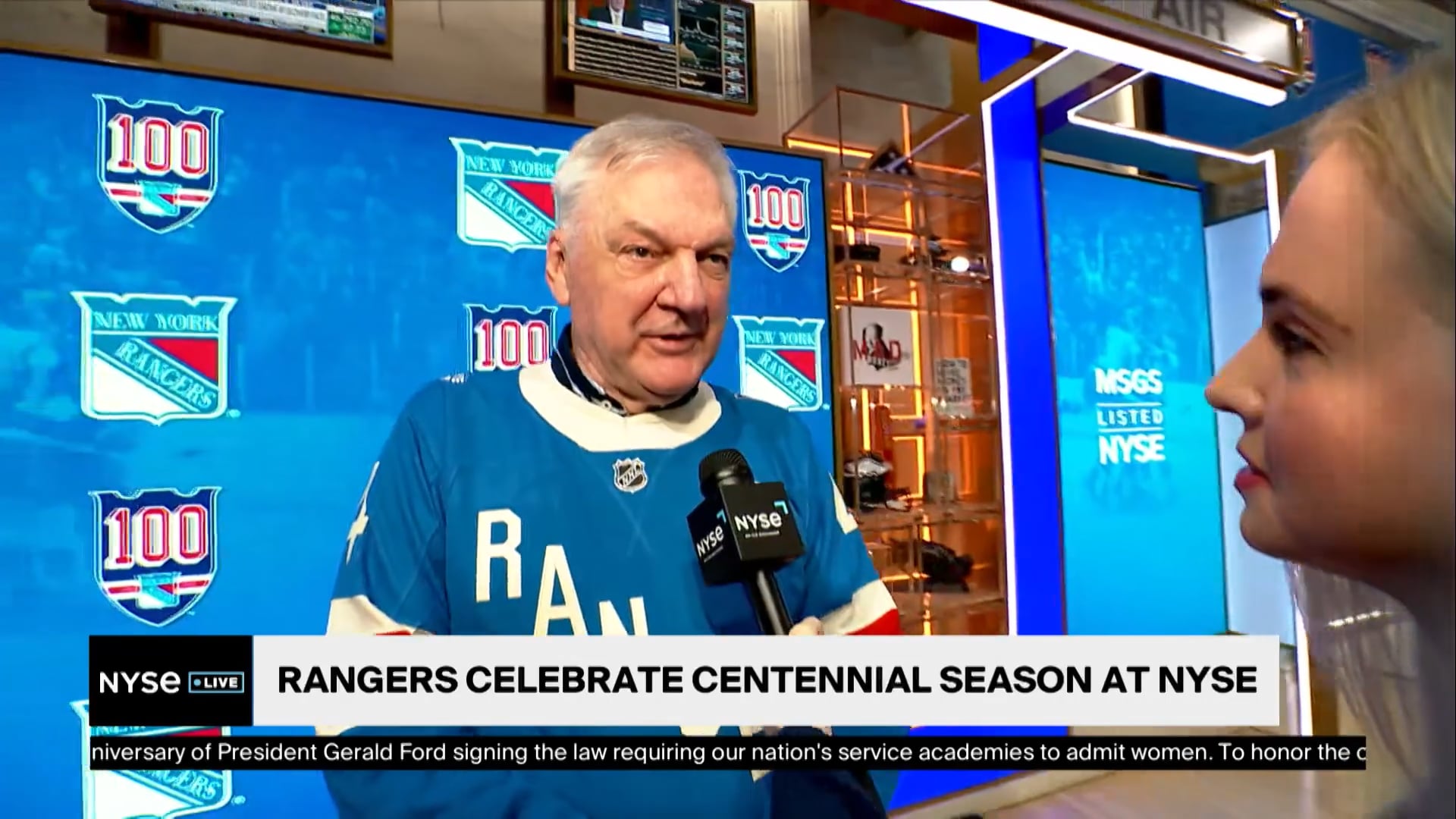 Former New York Rangers Greats at NYSE Ahead of 2025-26 Season Opener