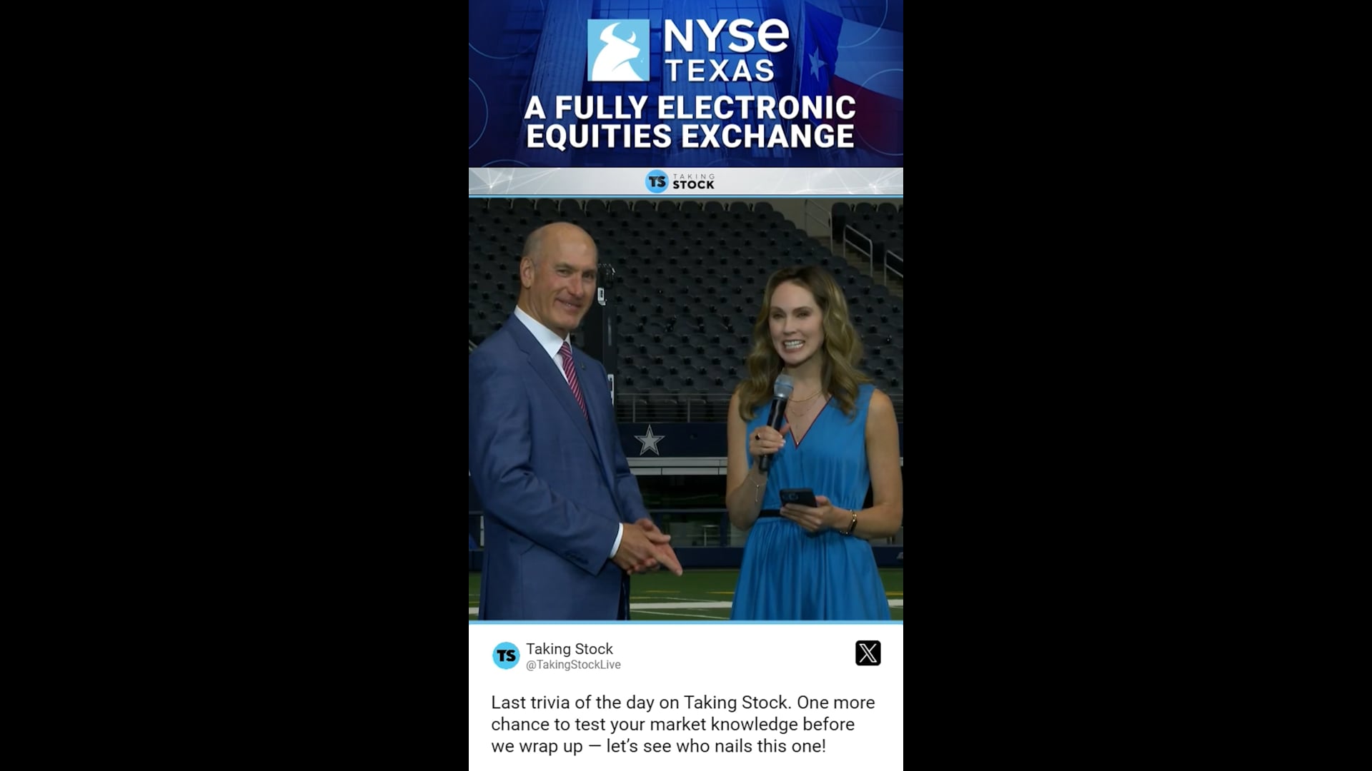 Taking Stock from AT&T Stadium: John Stankey, CEO, AT&T, on NYSE Texas Launch