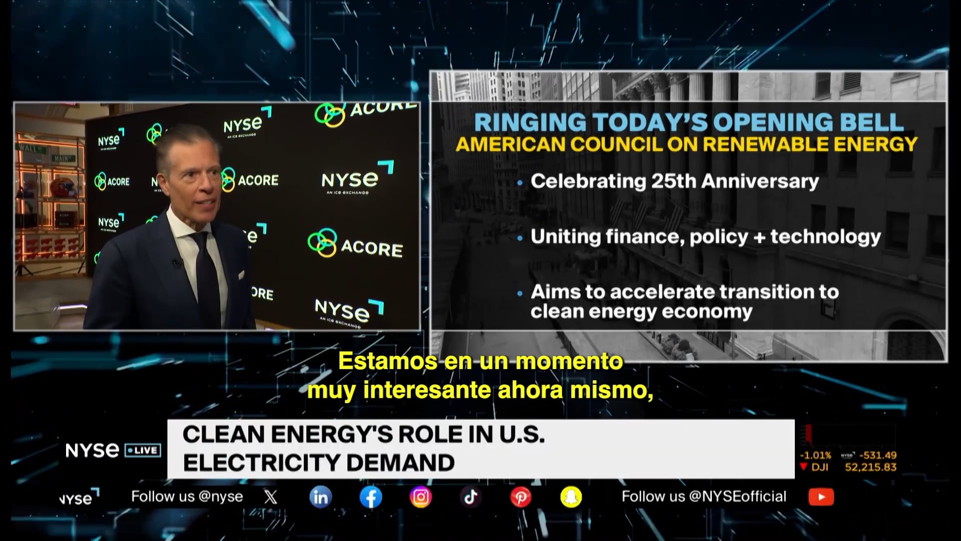 El CEO de ACORE explica cómo la organización acelera la economía de energía