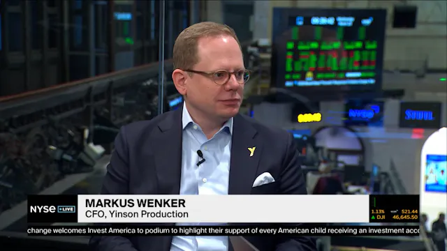 Yinson Production CFO Markus Wenker o...