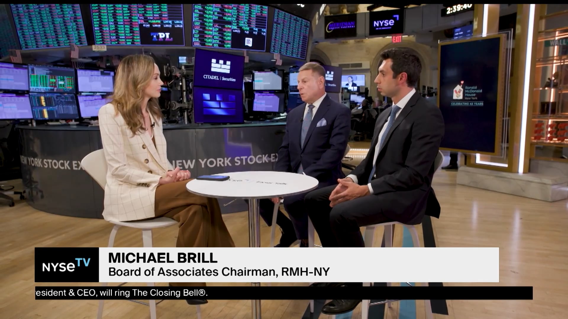 Steven Bensinger and Michael Brill Join NYSE TV Live