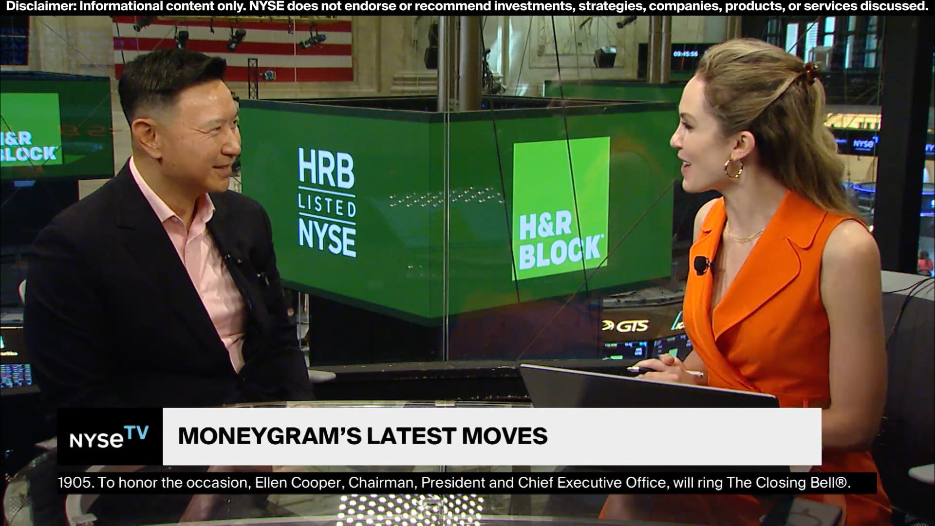 Anthony Soohoo, CEO, MoneyGram Joins NYSE TV