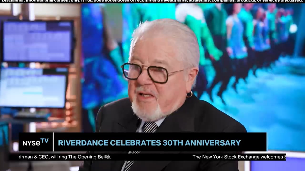 John McColgan, Director at Riverdance joins LIVE on NYSE TV