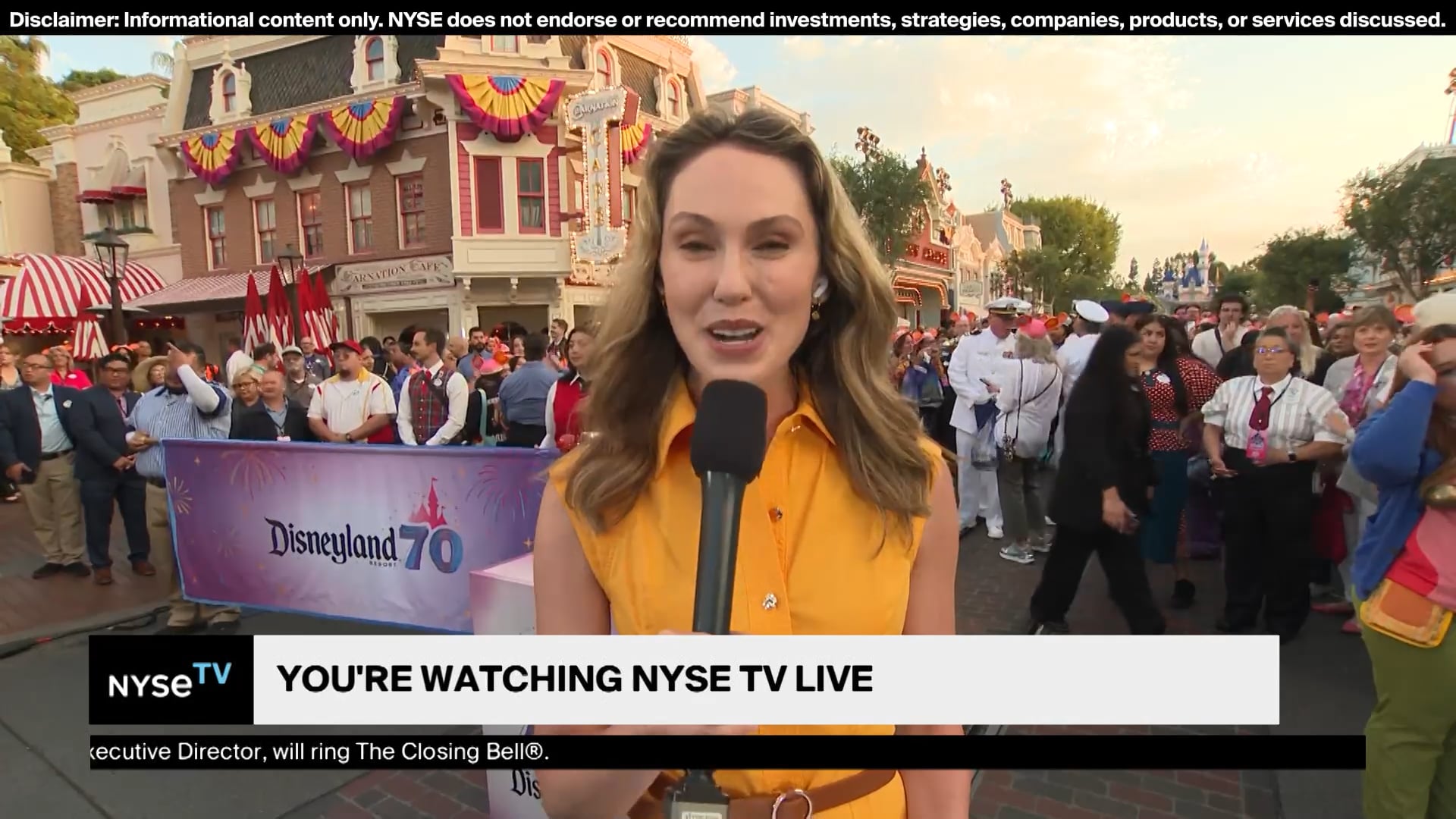 Kristen Scholer live hit from Disney+chat with NYSE host Caroline Woods-NYSE TV