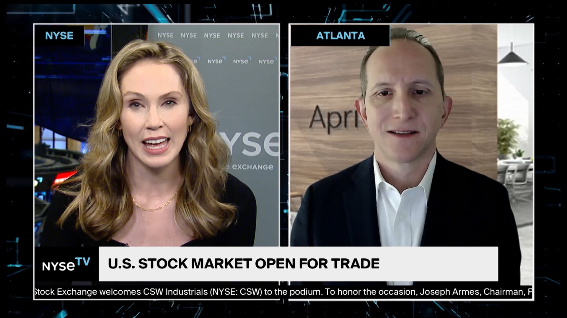 Simeon Wallis, Aprio Advisory Group Joins NYSE TV Live