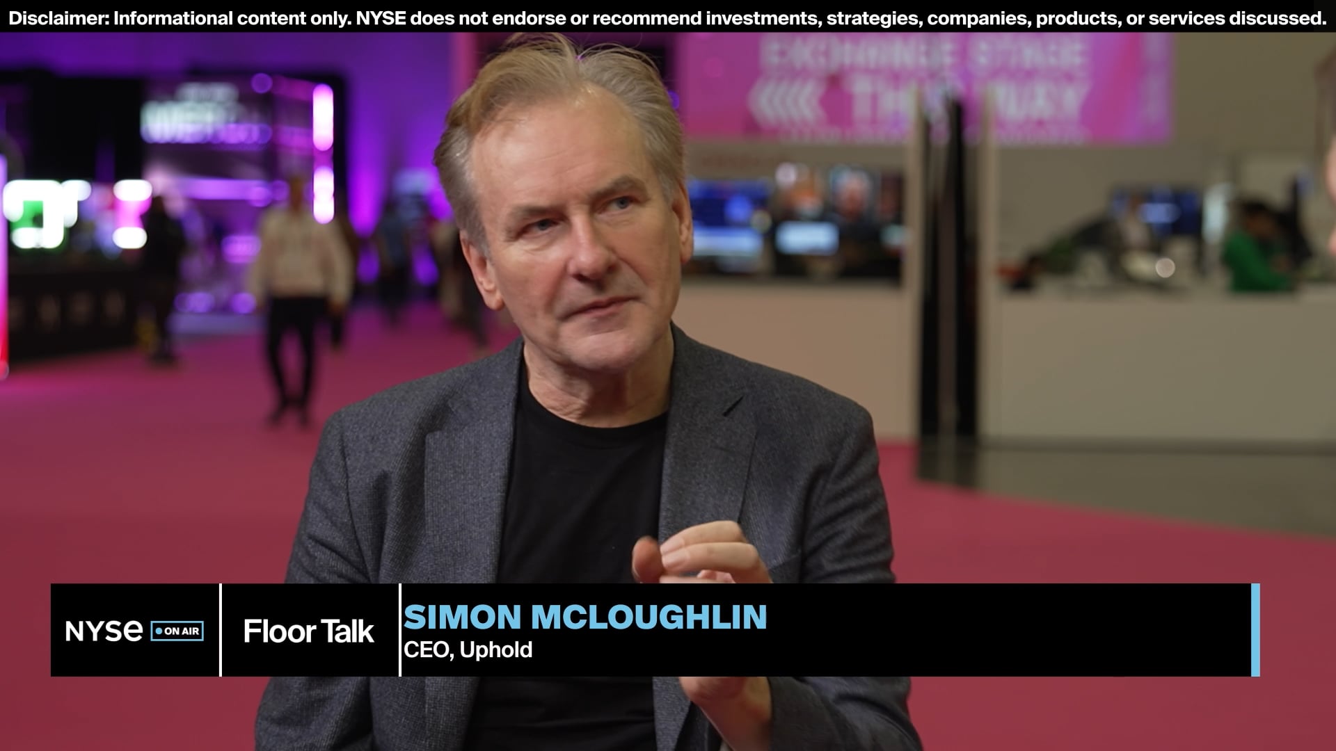 Uphold CEO Simon McLoughlin at Money20/20 Las Vegas