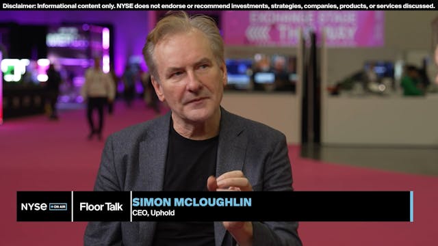 Uphold CEO Simon McLoughlin at Money2...