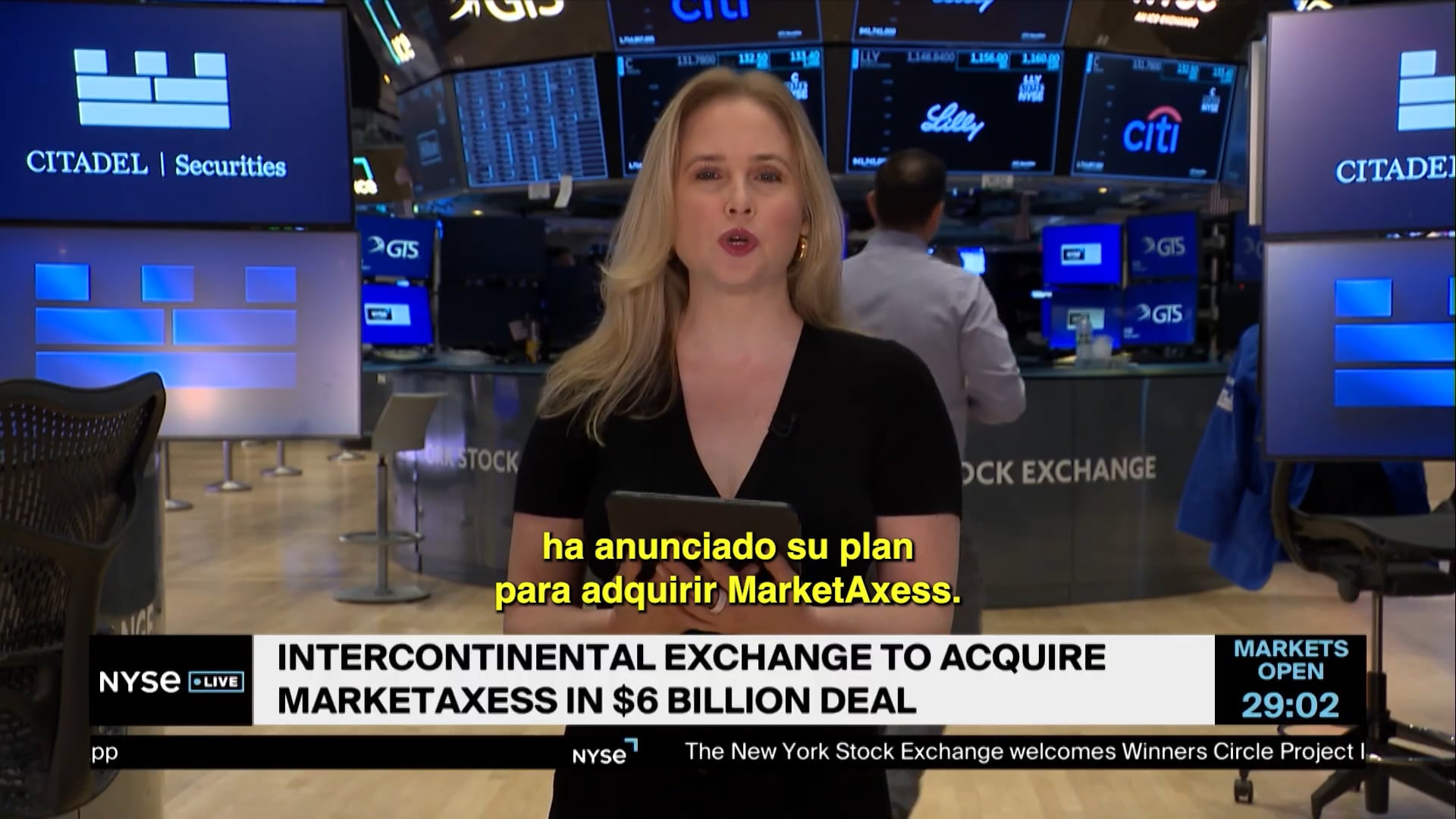 Intercontinental Exchange adquirirá MarketAxess en un acuerdo de 6.000 millones