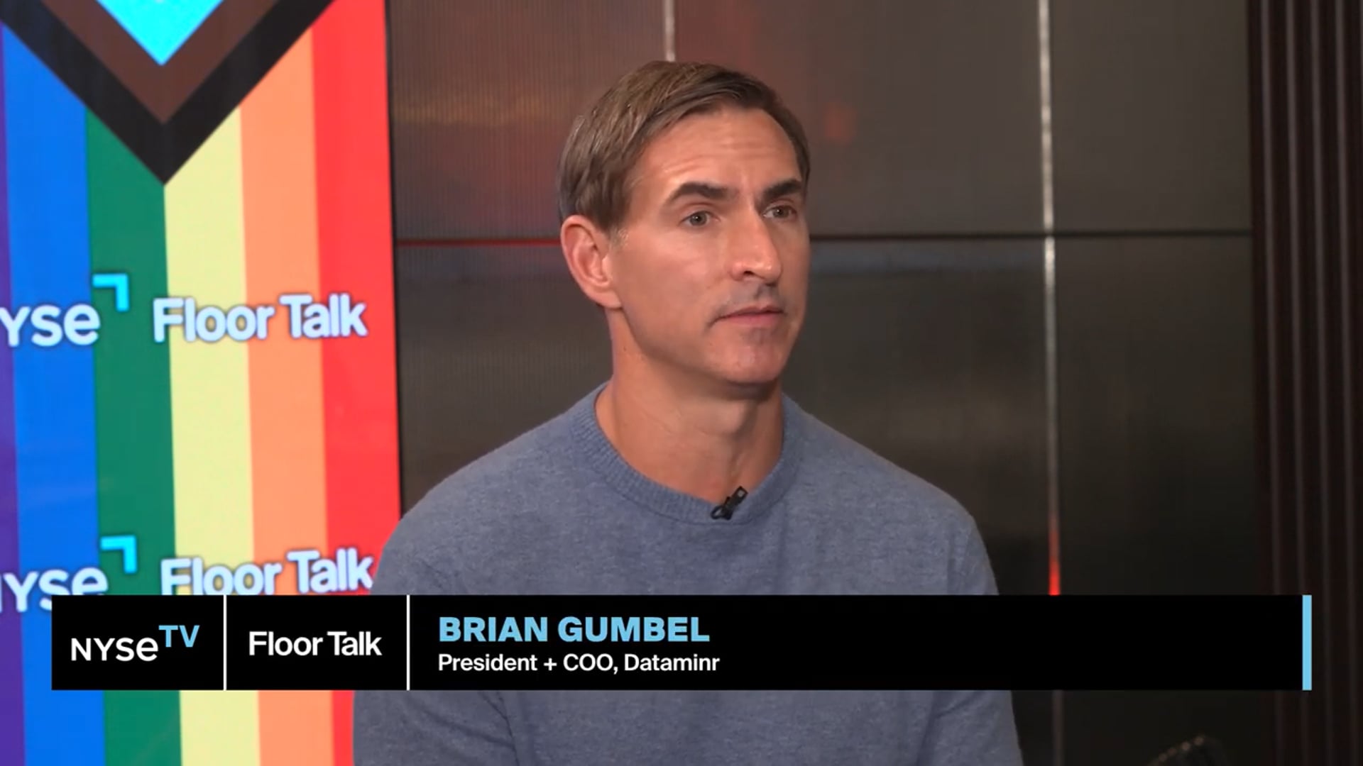 Dataminr President + CEO Brian Gumbel shares his meaning of Pride 