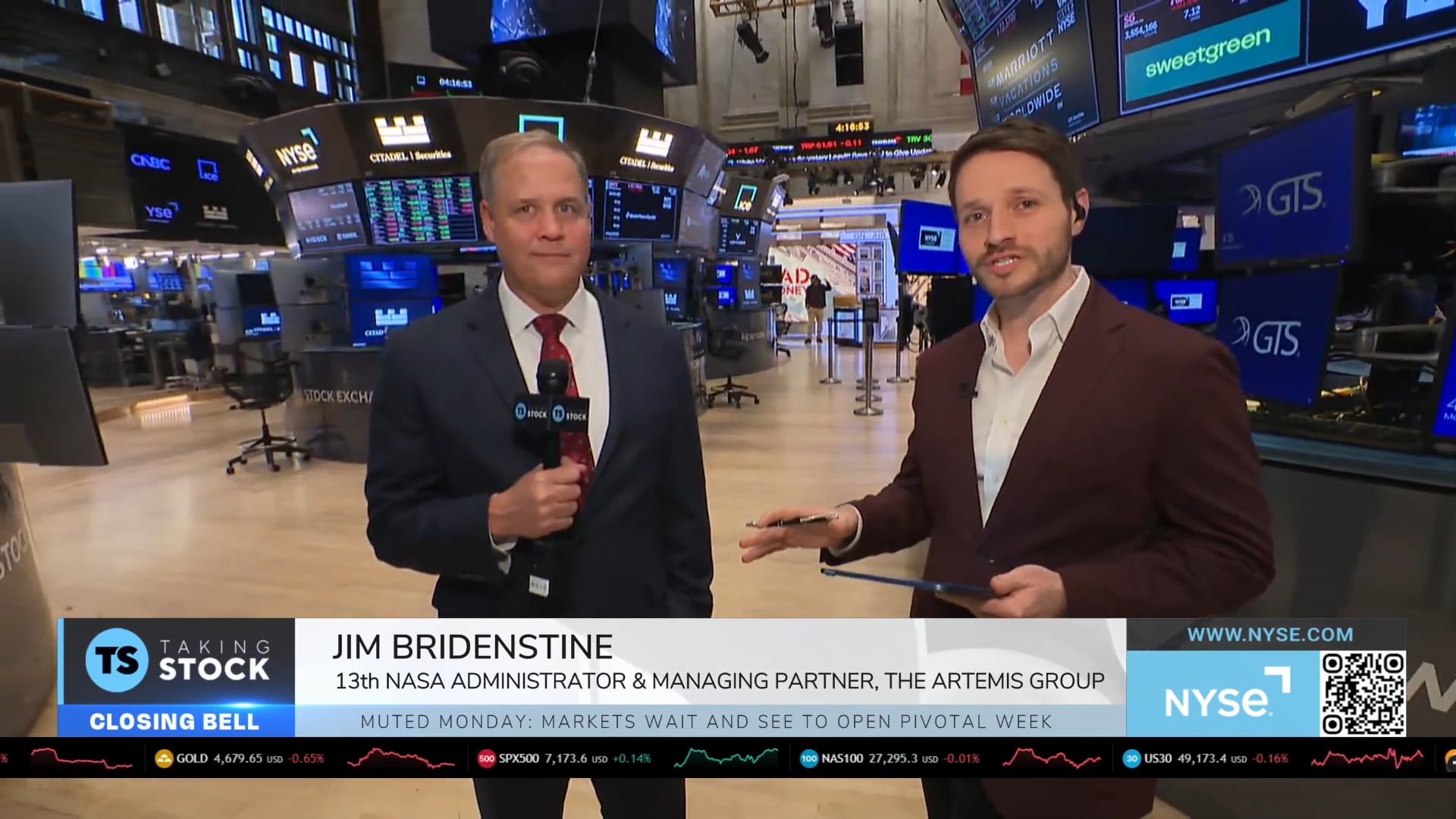 13th NASA Administrator Jim Bridenstine joins Taking Stock