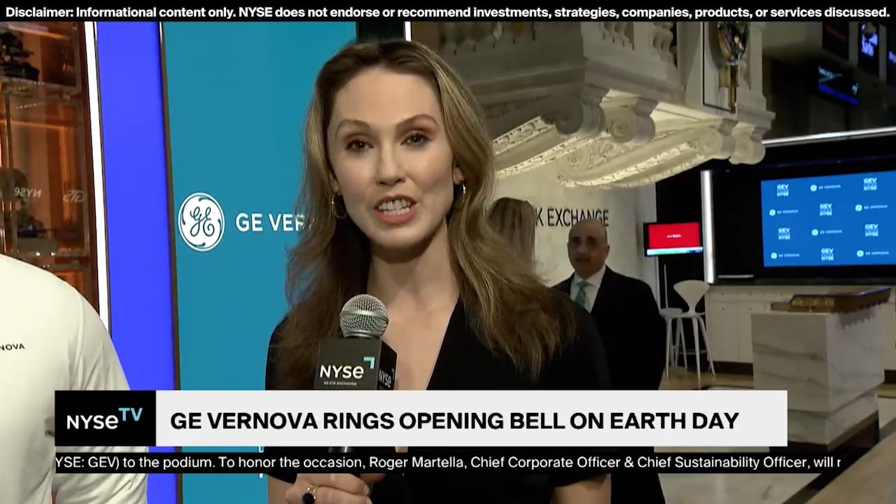 Reggie Miller, Oguzhan “Ozzy” Sekban, Rebecca Feigl-Varela from GE Vernova joins LIVE on NYSE TV