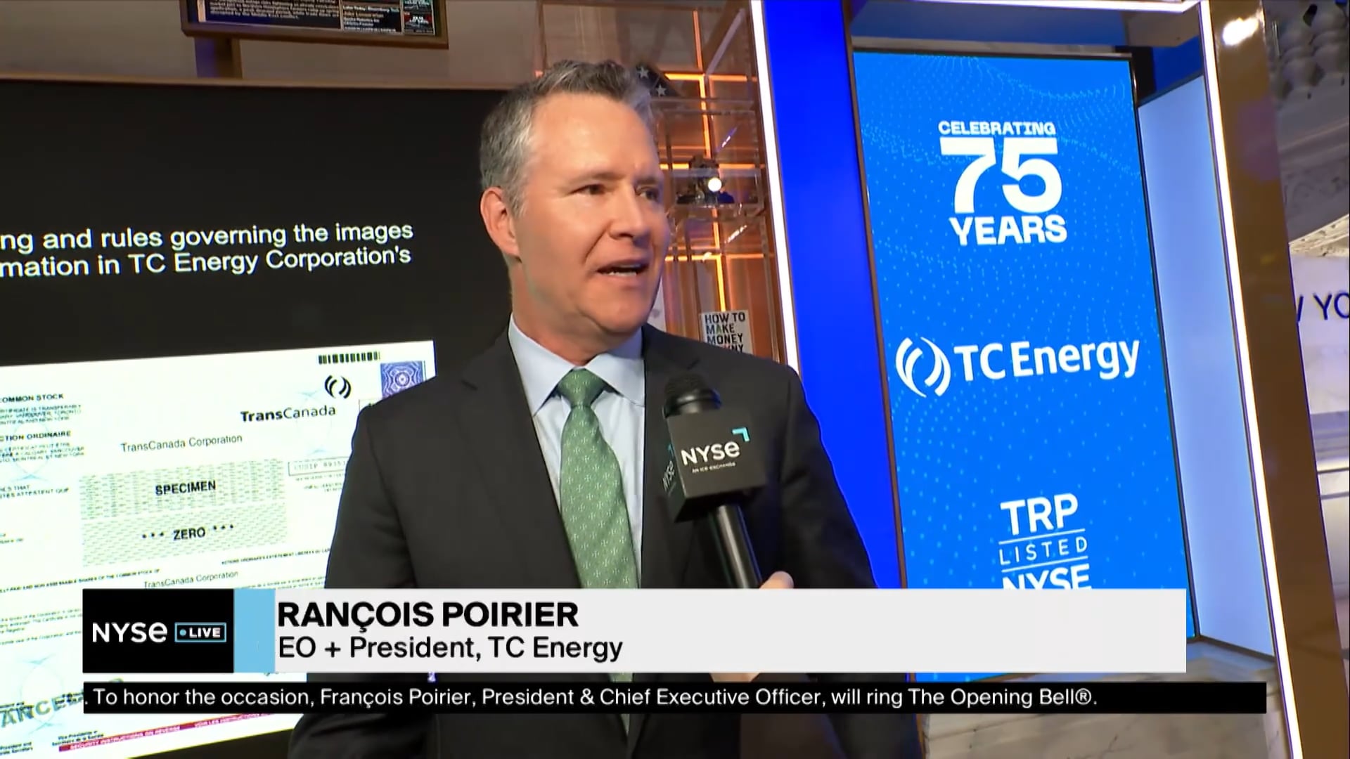 TC Energy CEO François Poirier Talks Importance of U.S. Market for Firm’sFuture