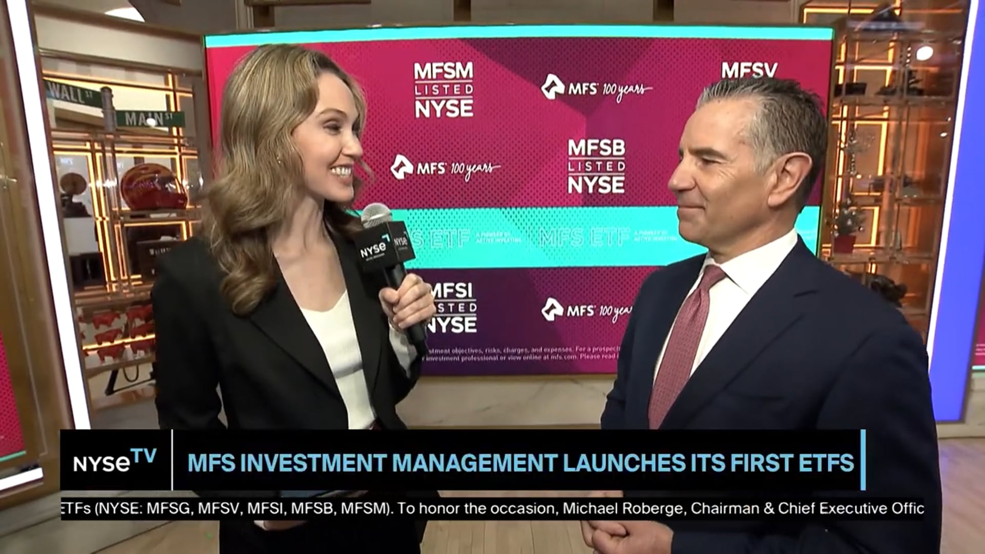 Michael Roberge, Chairman + CEO, MFS Investment Management joins NYSE TV Live