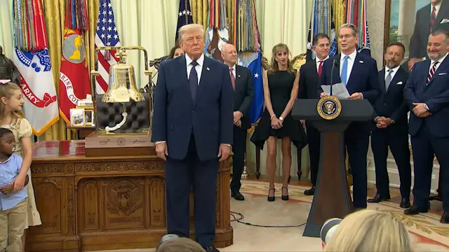 PRES. TRUMP DELIVERS REMARKS AFTER RI...