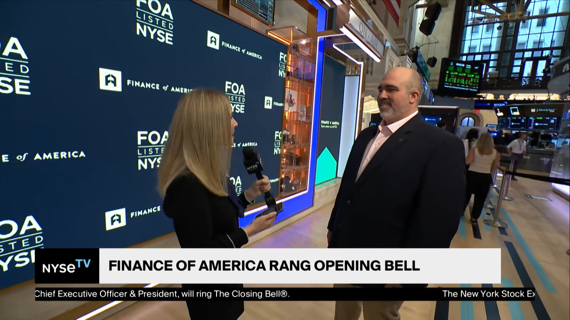 Brian Conneen, Chief Information Officer, Finance of America  Joins NYSE TV