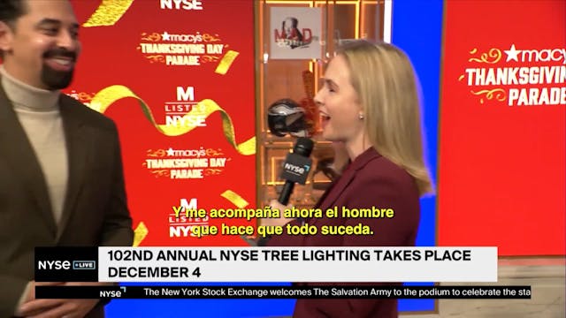 Santa Rings Opening Bell at NYSE on E...