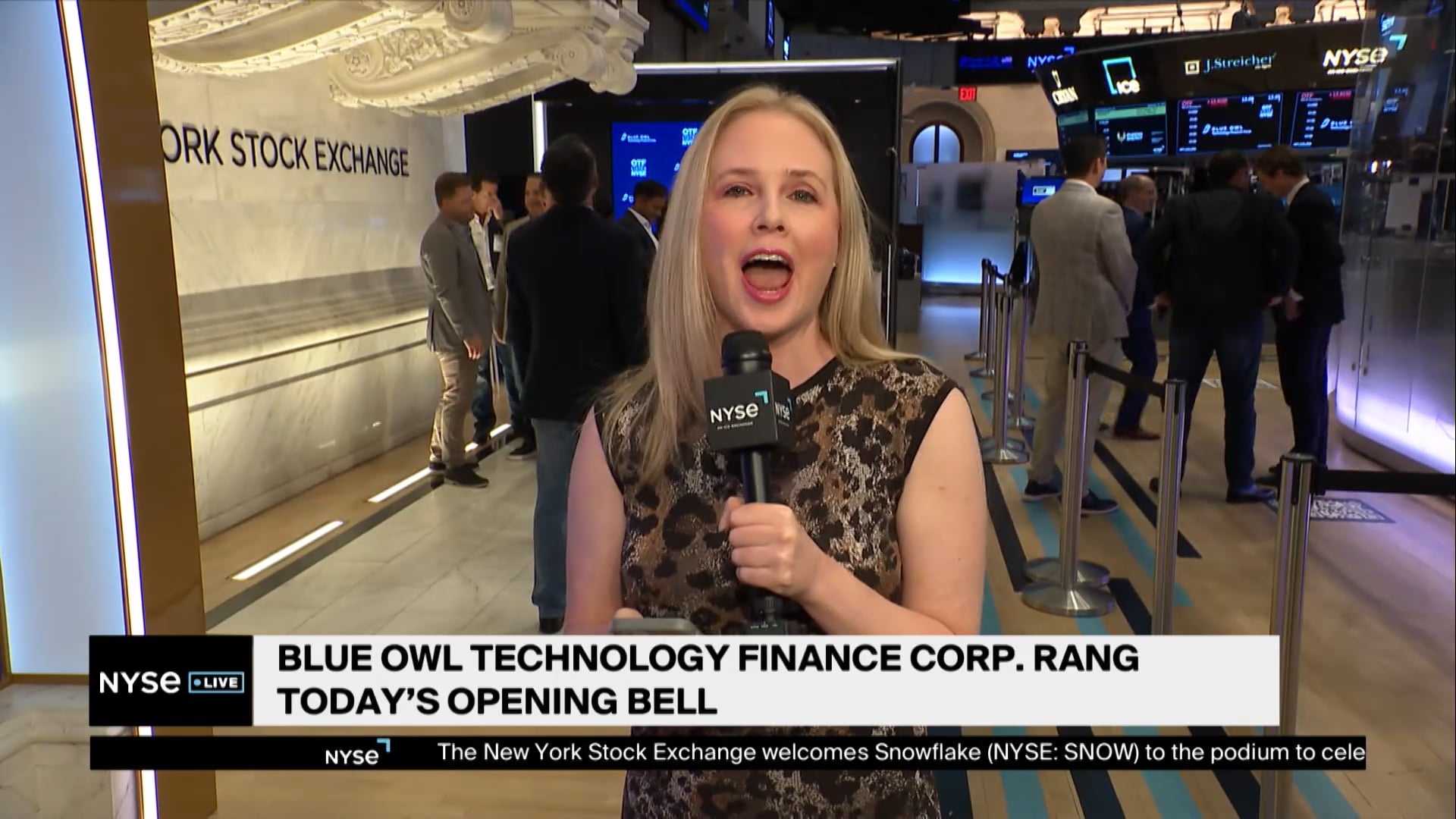 Blue Owl Technology Finance Group Rings NYSE Bell To Celebrate its Listing