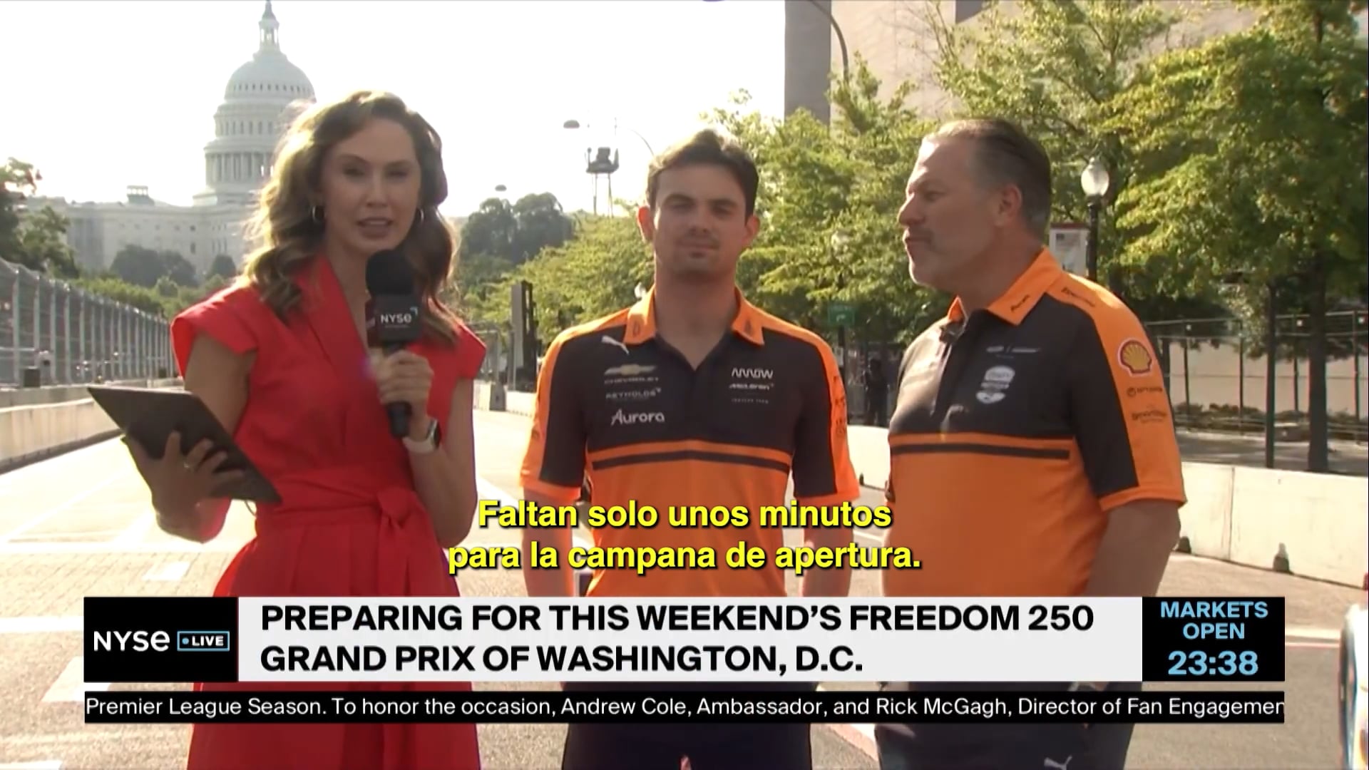 El CEO de McLaren Racing y el piloto Pato O’Ward hablan sobre el Freedom 250