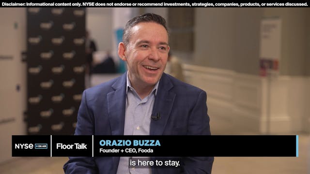 Orazio Buzza of Fooda Joins NYSE Floo...