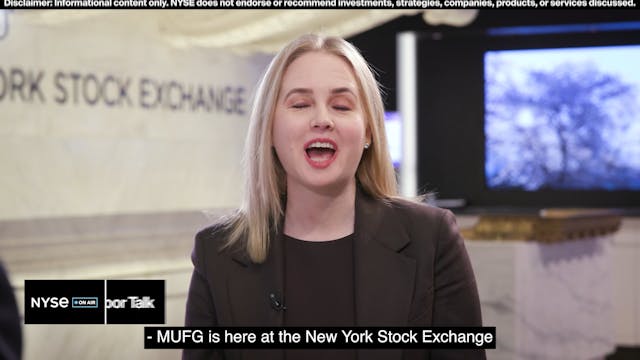 Mark Thumser of MUFG Joins NYSE Floor...