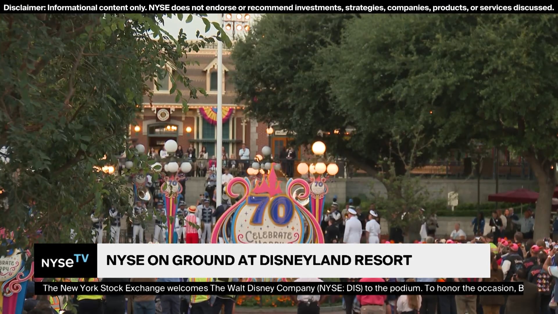 Kristen Scholer welcome + intro from Disneyland Joins NYSE TV
