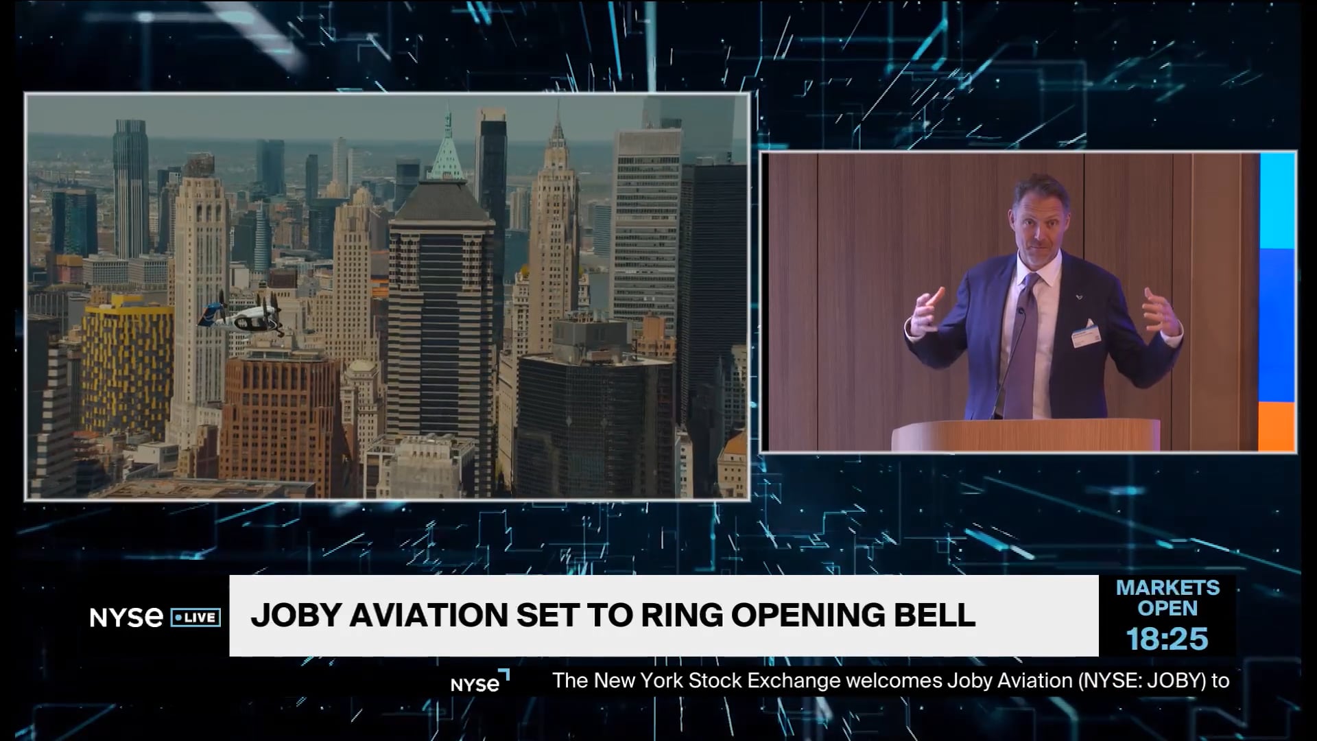 Joby CEO JoeBen Bevirt Delivers Remarks at NYSE After Latest Achievement