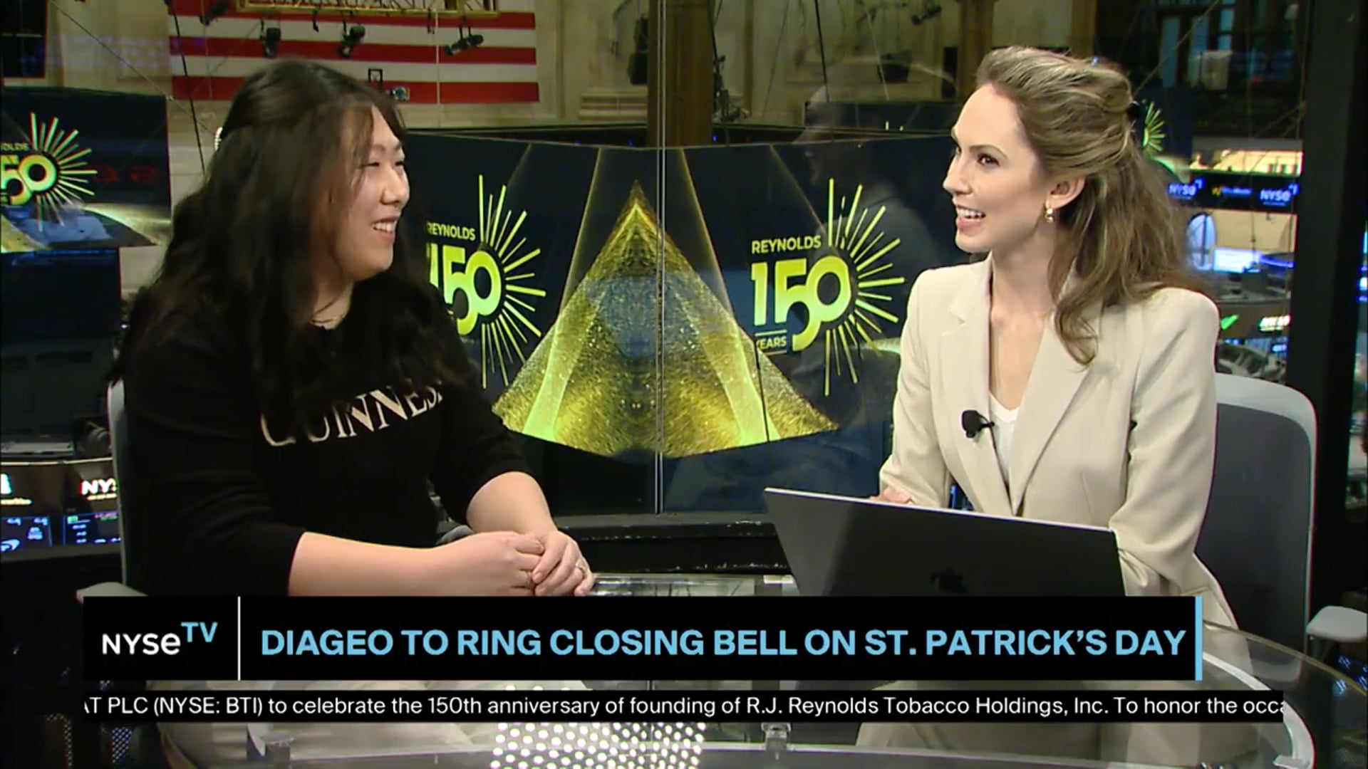 Joyce He, Vice President at Guinness joins NYSE TV Live