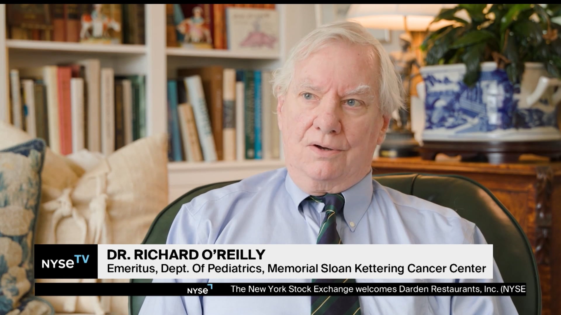 Dr. Richard O’Reilly, Memorial Sloan Kettering Cancer Center Joins NYSE TV Live