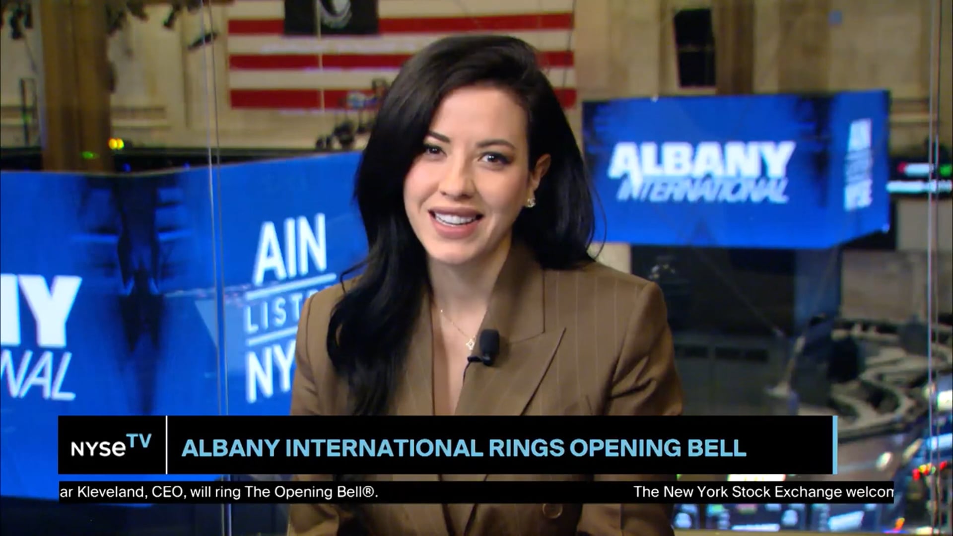 Gunnar Kleveland, CEO at Albany International on NYSE TV Live