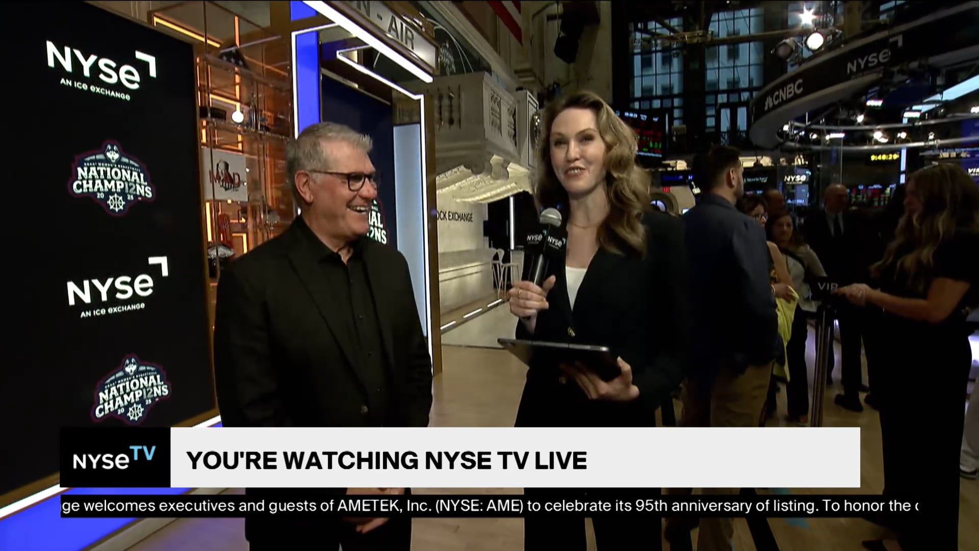 Geno Auriemma, Head Coach at UConn Women's Basketball Joins NYSE TV Live