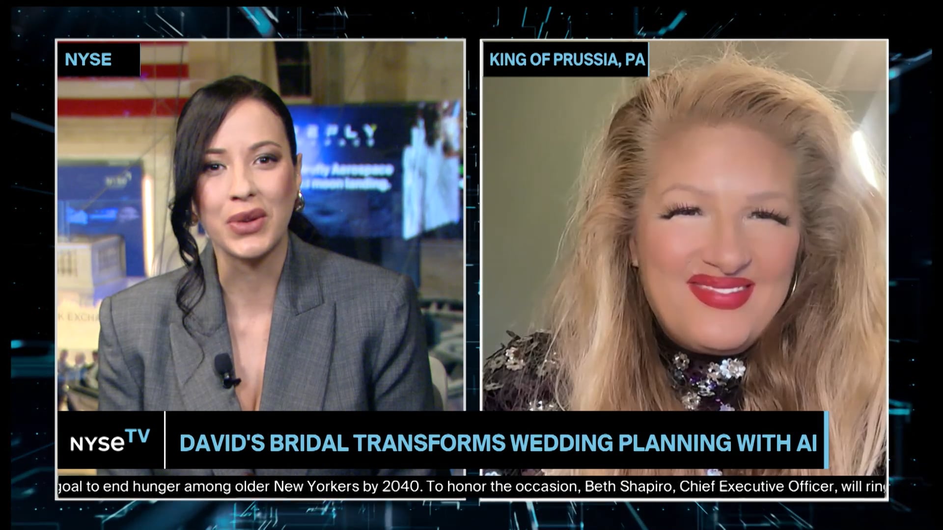 Kelly Cook, CEO at David’s Bridal Joins NYSE TV Live