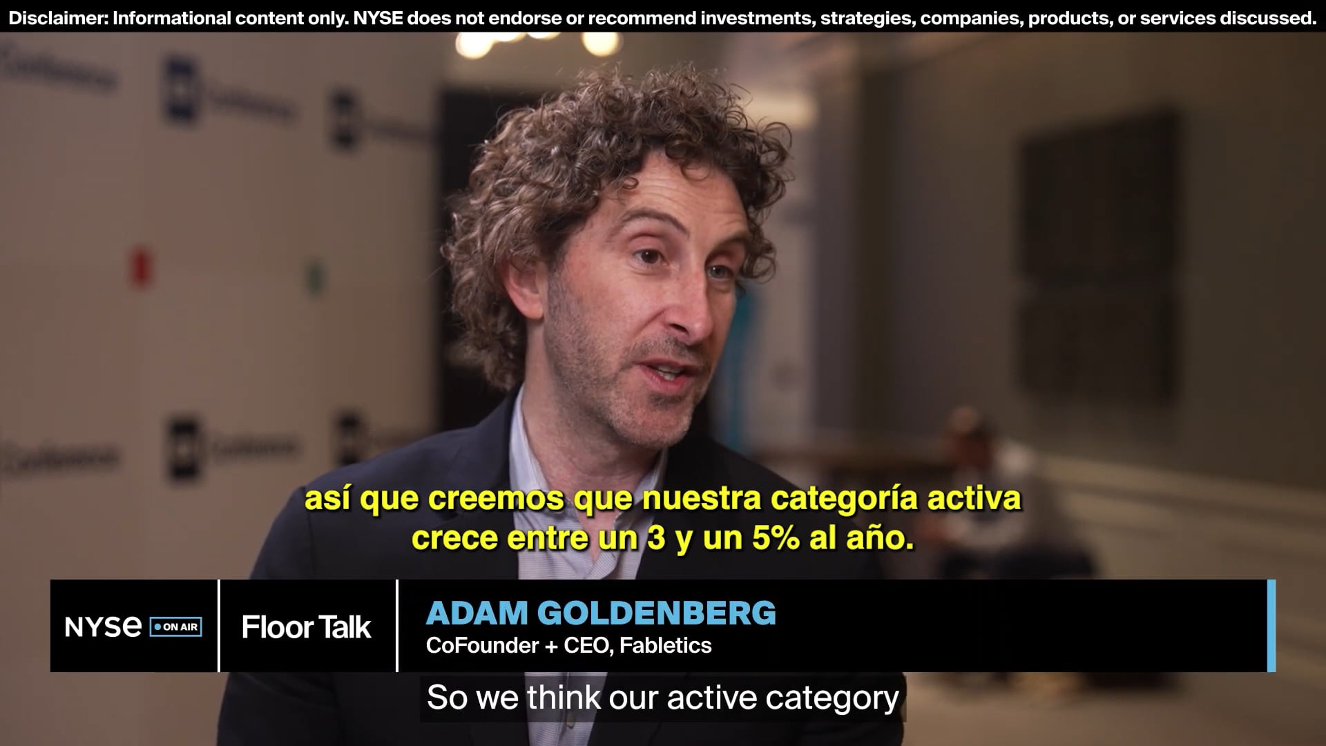 Fabletics Adam Goldenberg Floor Talk ES
