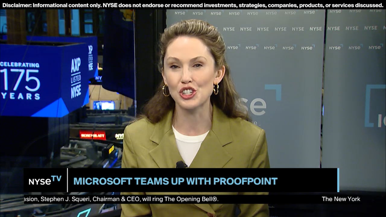 Darren Lee, EVP + GM at Proofpoint joins LIVE on NYSE TV