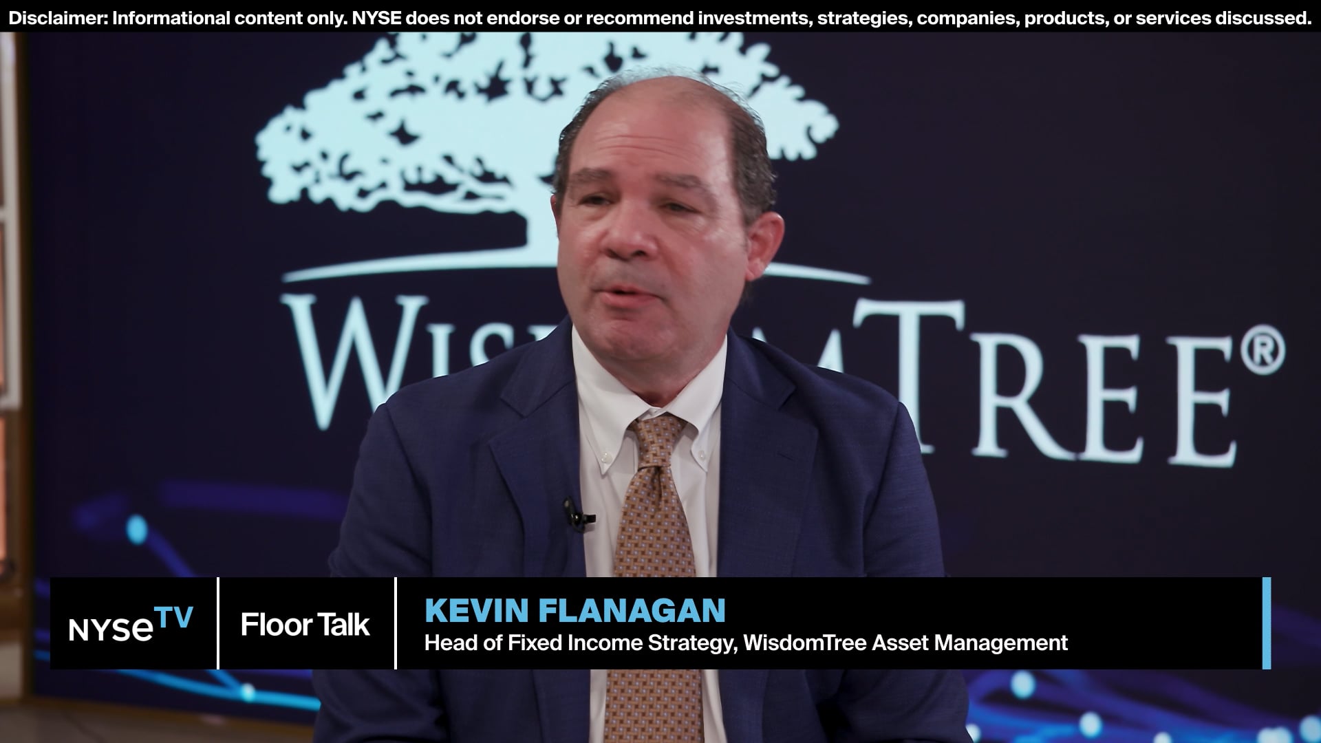 Kevin Flanagan, Head of Fixed Income Strategy, Wisdom Tree joins NYSE Floor Talk