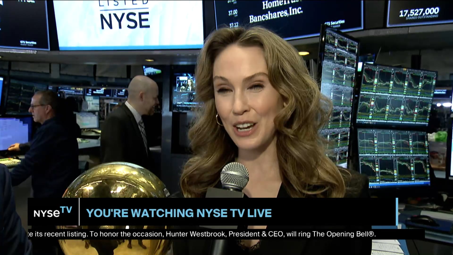 C. Hunter Westbrook, CEO + President, HomeTrust Bancshares Joins NYSE TV Live