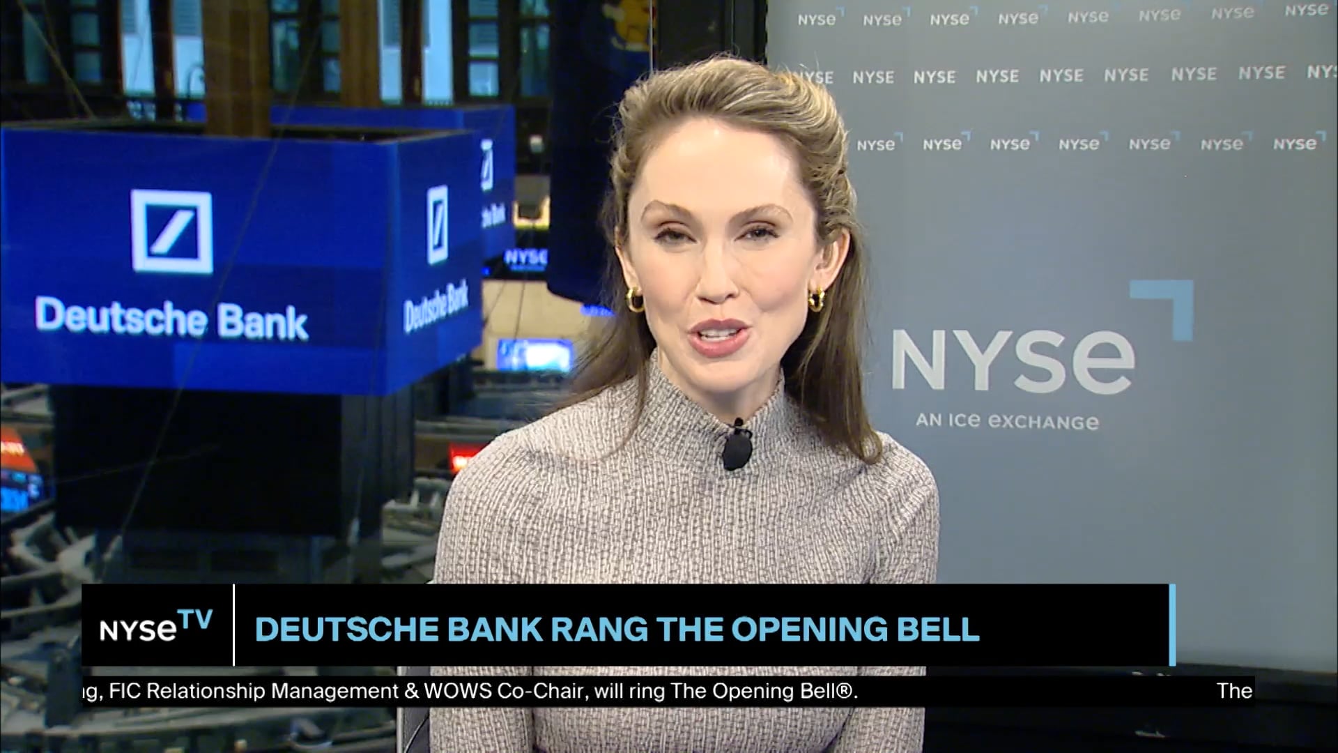 Katie Flood, Managing Director at Deutsche Bank Joins NYSE TV Live