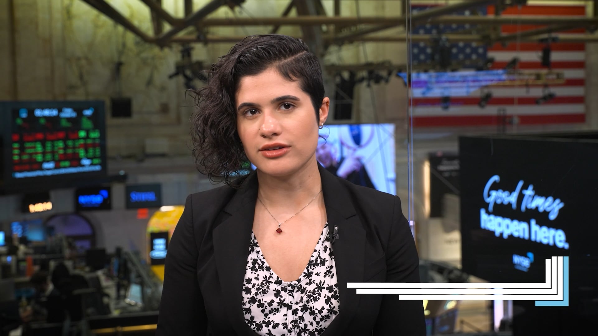 The iconic clock of the NYSE