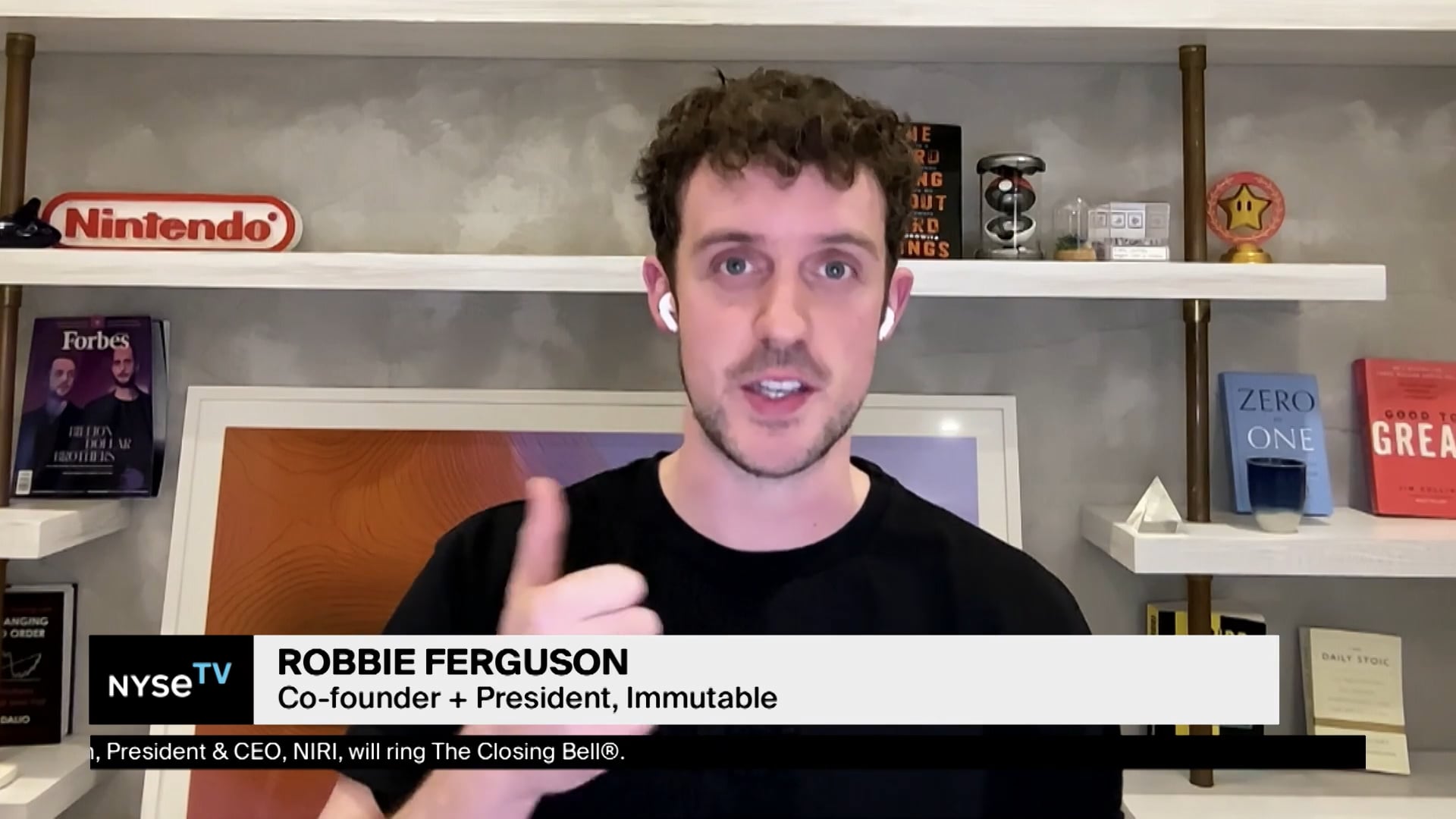 Robbie Ferguson,  Co-founder and President, Immutable Joins NYSE TV