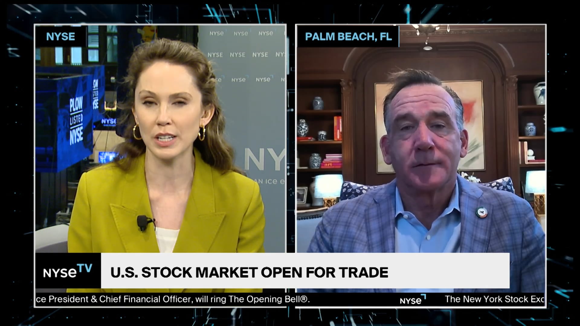 Sean O'Hara, President at Pacer ETFs Joins NYSE TV Live