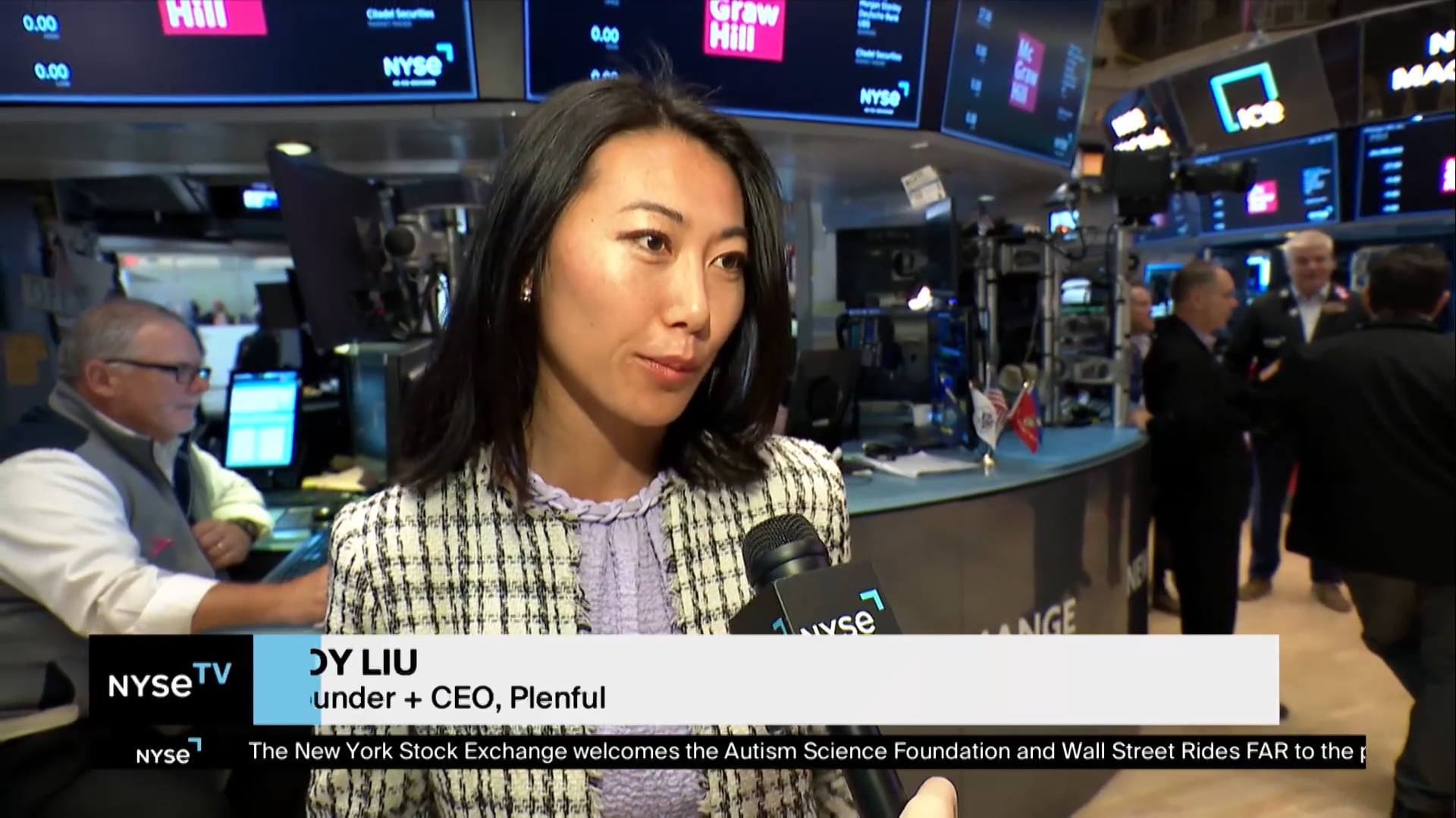 Joy Liu, Founder + CEO, Plenful Joins NYSE