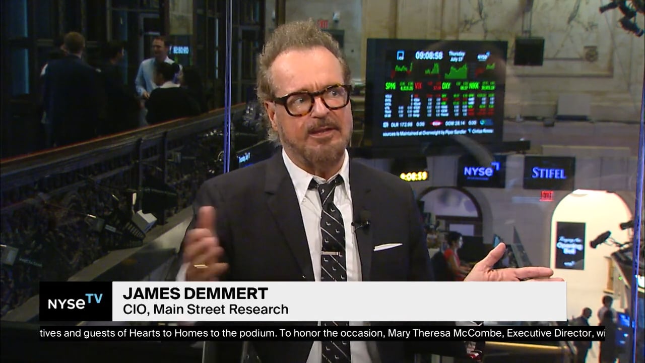 James Demmert, CIO, Main Street Research Joins NYSE TV