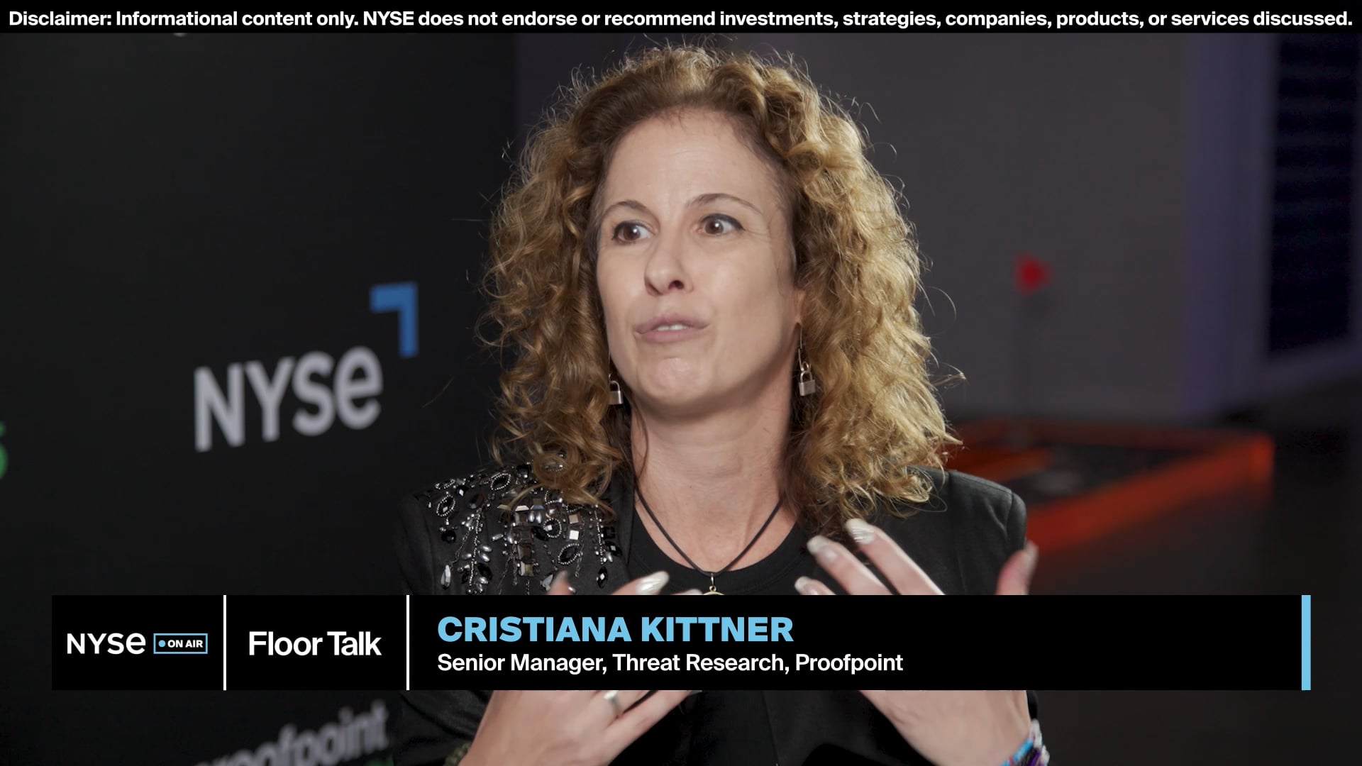 Cristiana Kittner, Senior Manager, Threat Research, Proofpoint